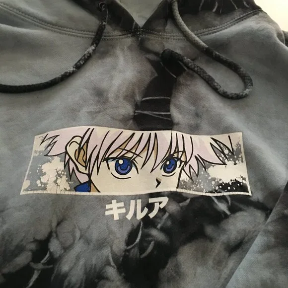 Hypland x Hunter x Hunter Killua Eye Sweatshirt Hoodie Tie Dye Size XL - Picture 3 of 8